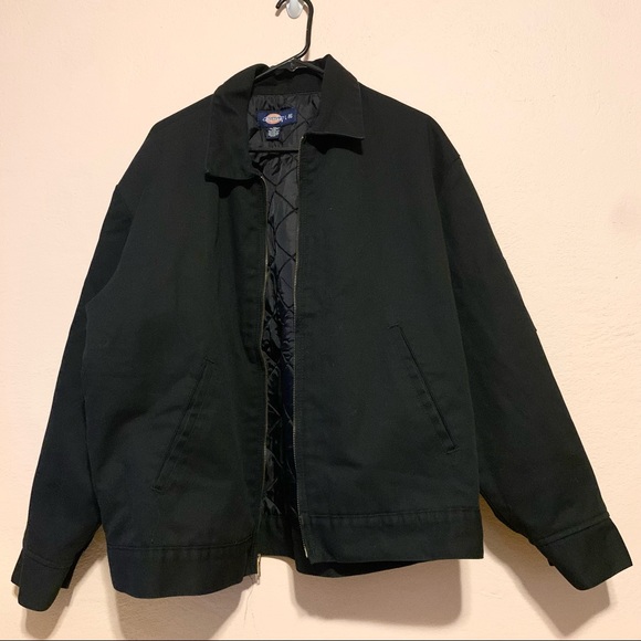 Dickies Other - Vintage Men's Dickies Black Lined Eisenhower Jacket Shop Coat - Great Condition!